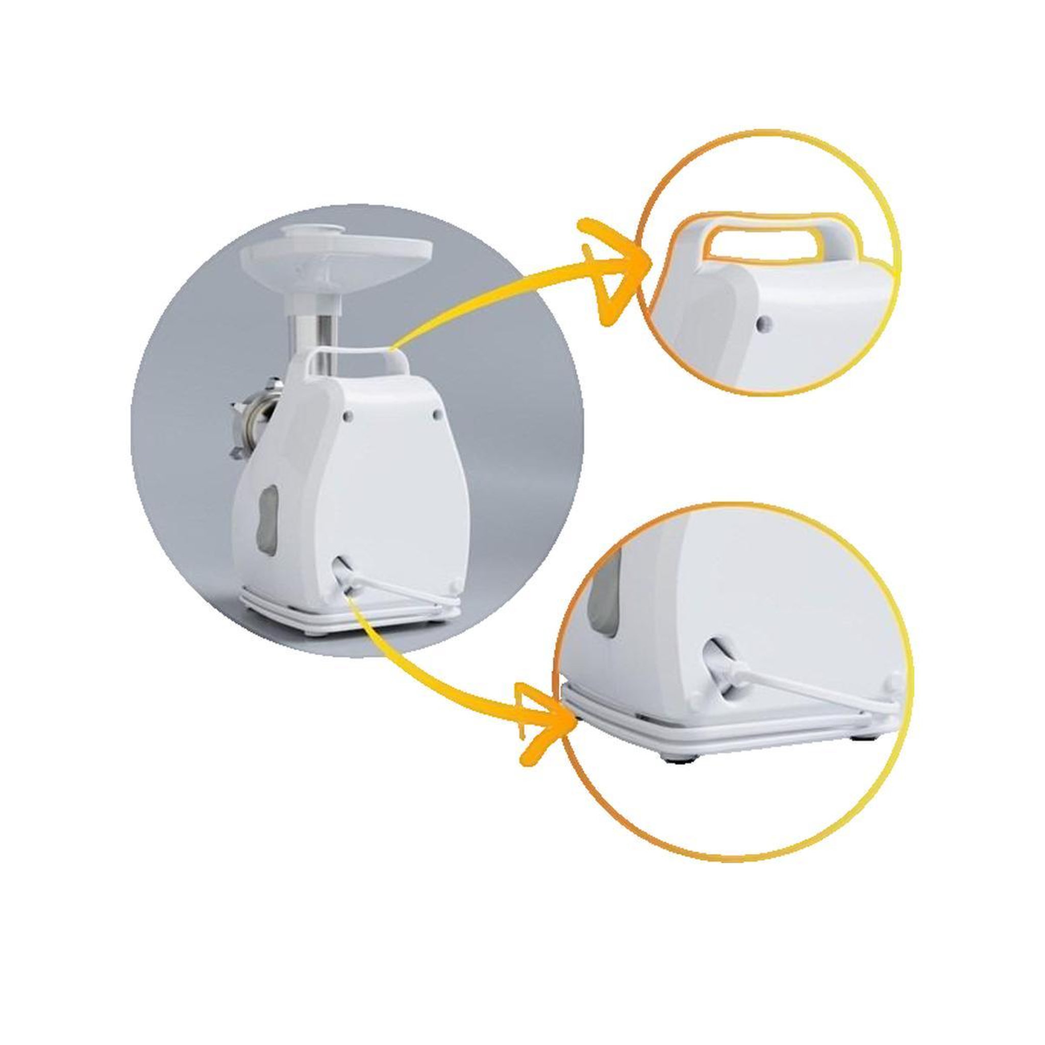 Voir la diapositive 3 : SMG Hachoir électrique SMAPP 490.8 2200W blanc
