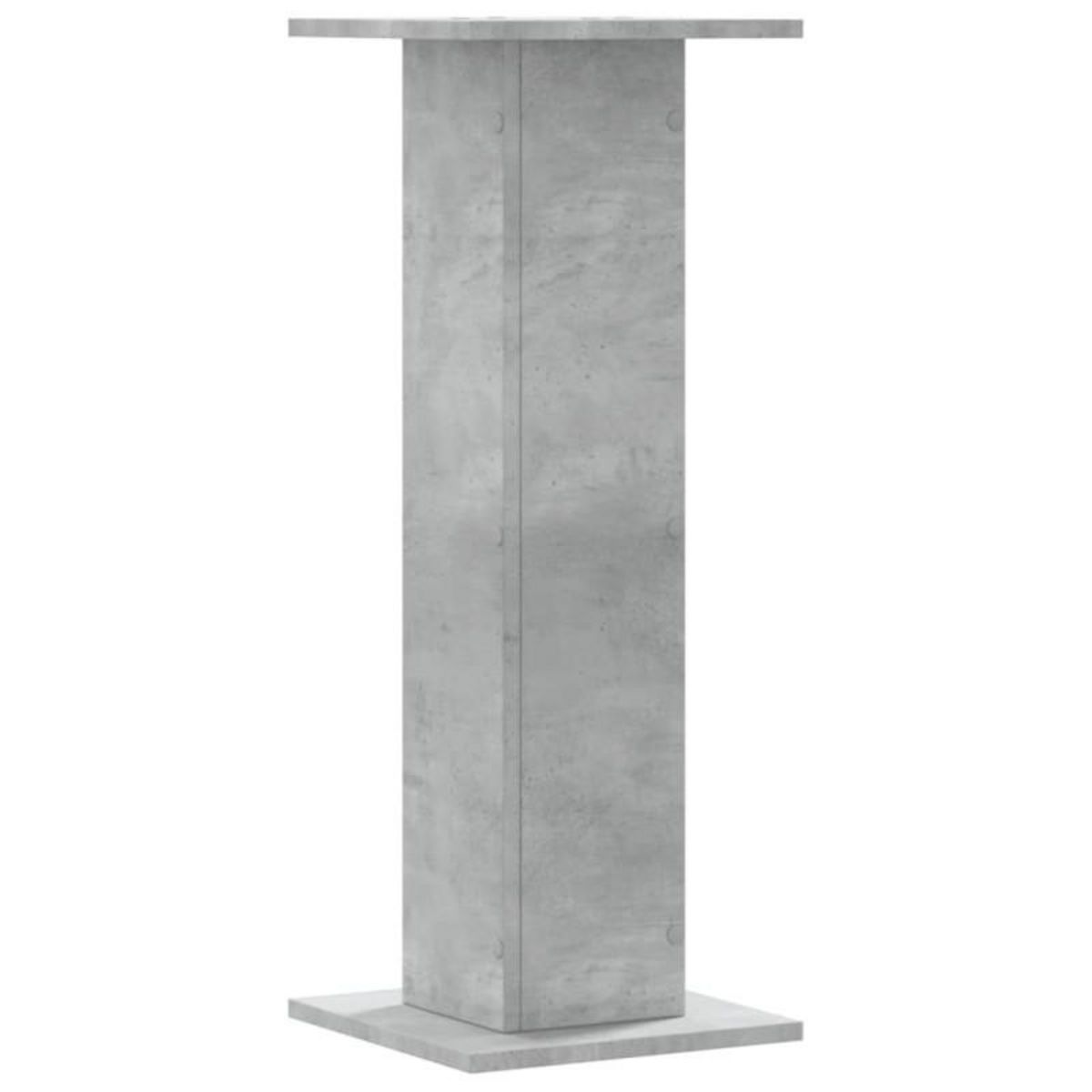VIDAXL Supports de haut parleurs 2 pcs gris béton bois d ingénierie