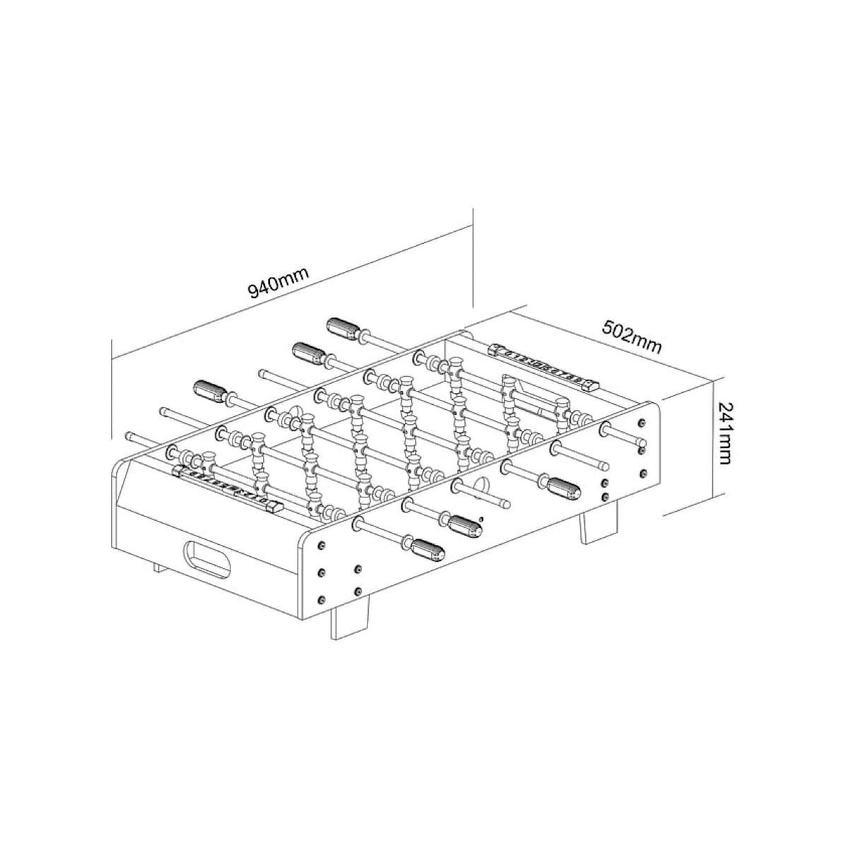 Cougar Mini babyfoot - 3 ft - noir