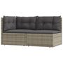 Voir la diapositive 2 : VIDAXL Salon de jardin 2 pcs avec coussins Gris Resine tressee
