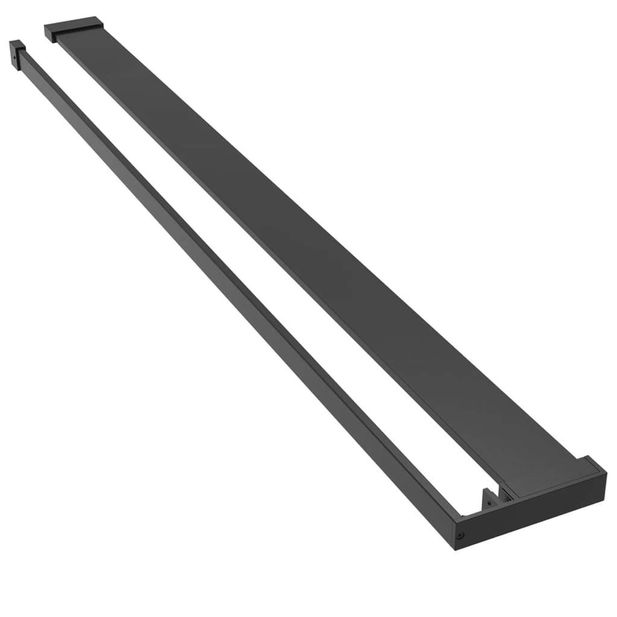 Voir la diapositive 2 : VIDAXL Etagere de douche de paroi de douche a l'italienne Noir 115 cm