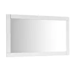 Miroir de séjour salle à manger design laqué brillant L140cm MILANO. Coloris disponibles : Blanc