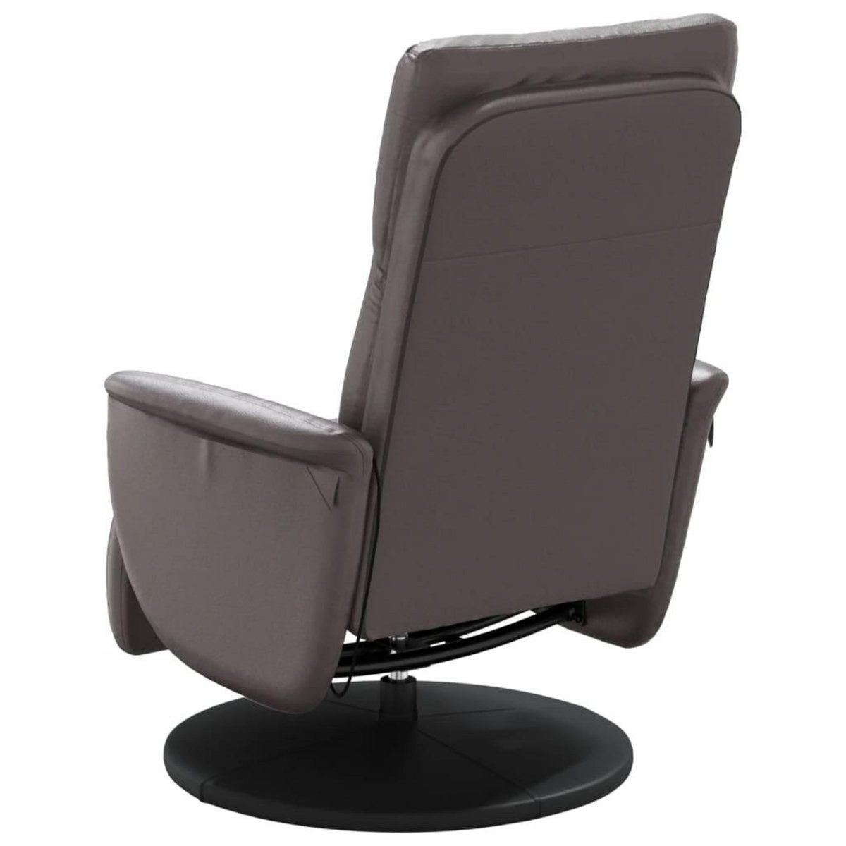 VIDAXL Fauteuil inclinable de massage repose-pieds gris similicuir