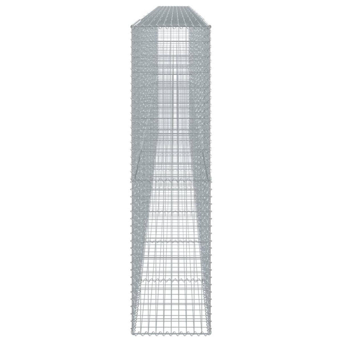 VIDAXL Panier gabion avec couvercle 800x50x200 cm fer galvanise