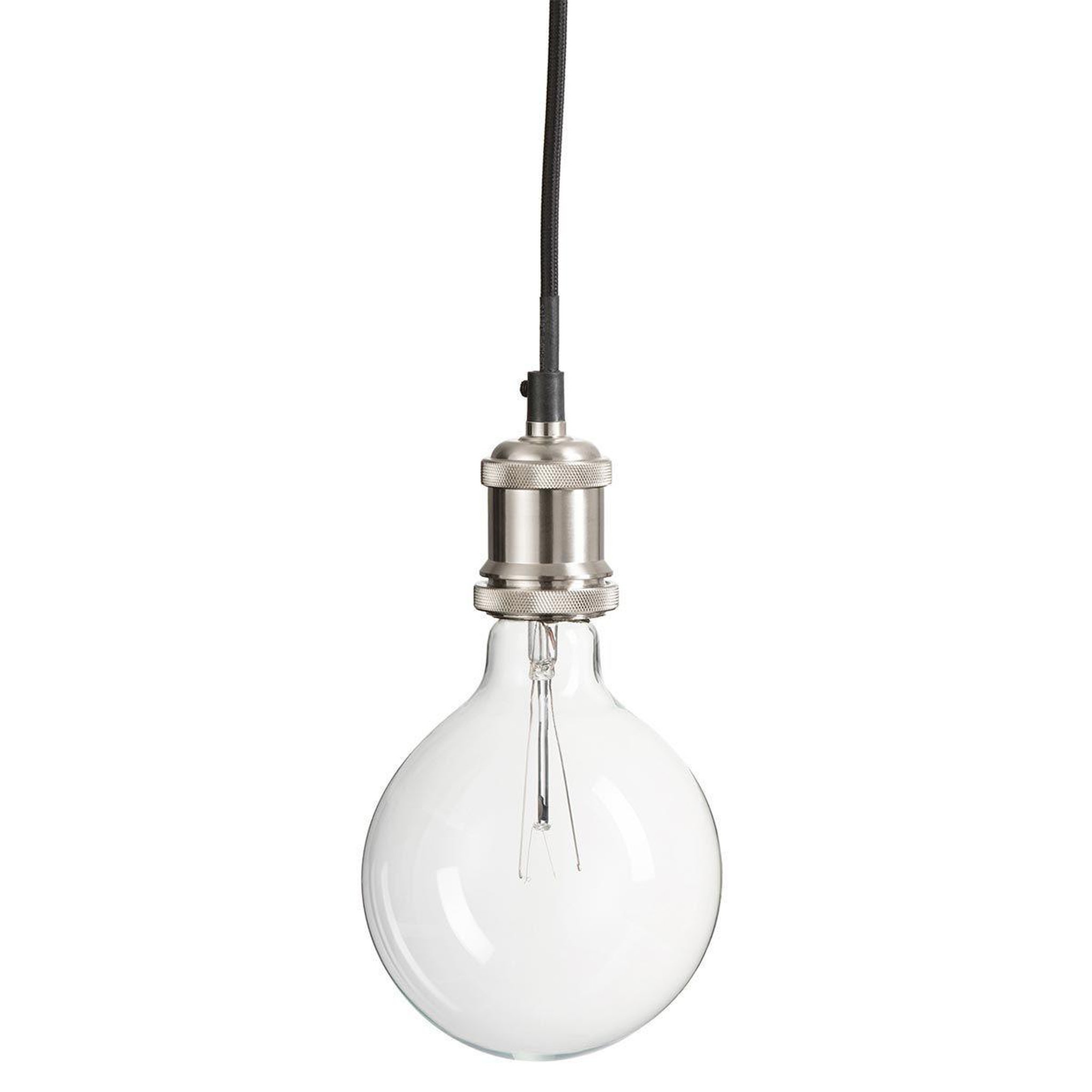 J-LINE Lampe suspension design  soquet  10cm nickel