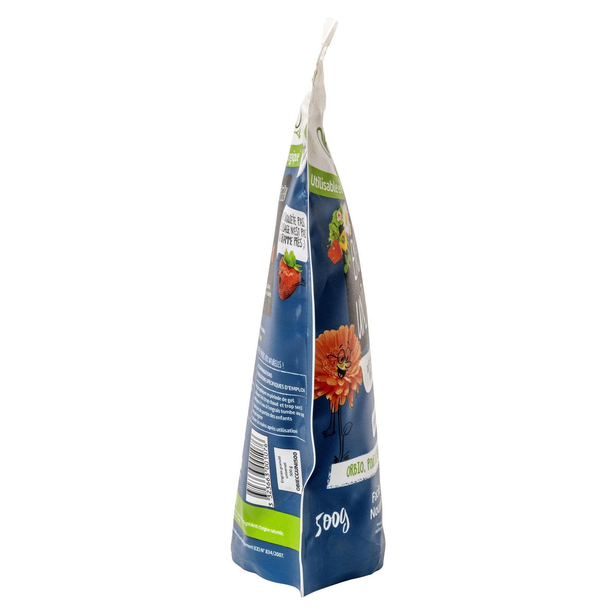 Voir la diapositive 2 : ORBIO Engrais universel 500g orbio