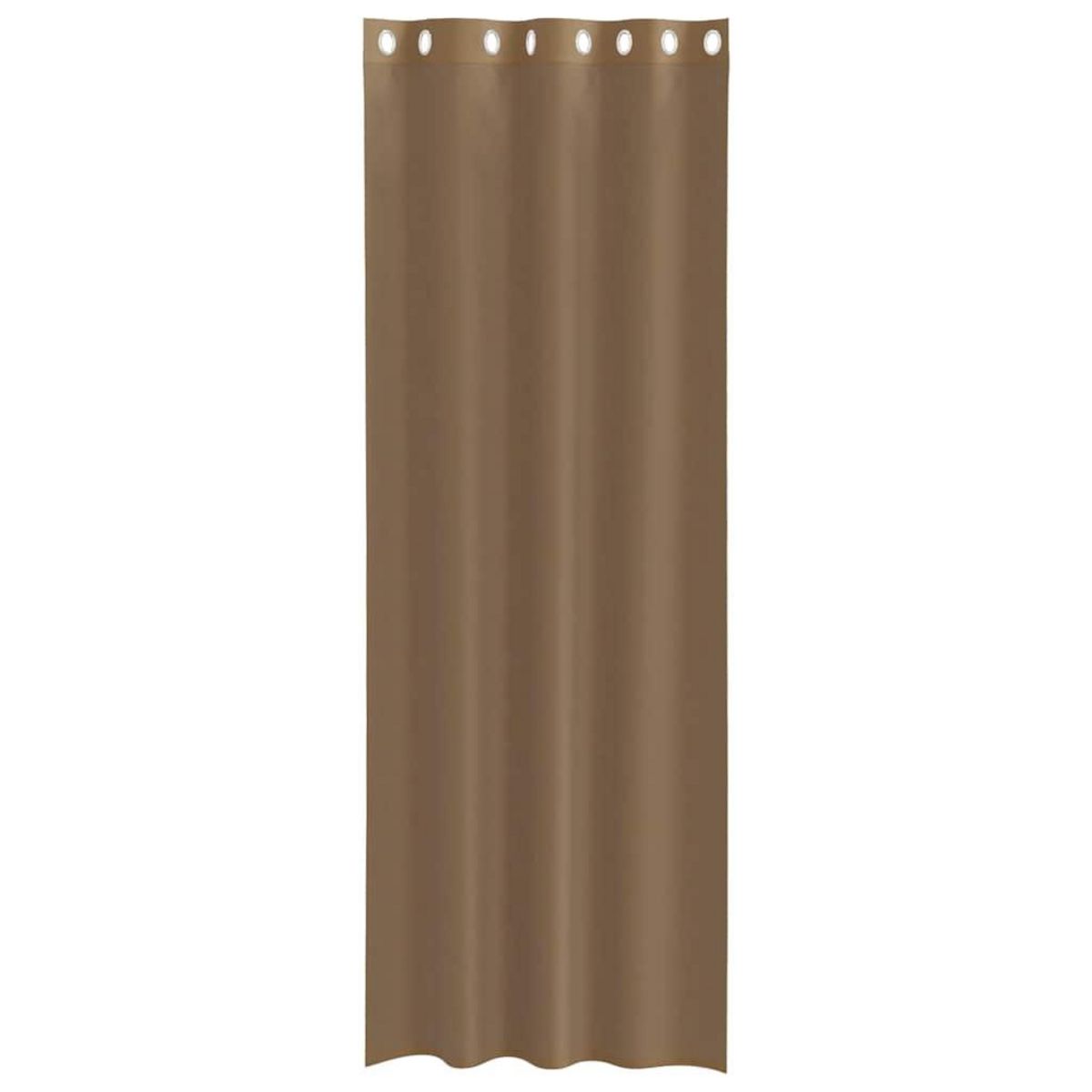 VIDAXL Rideaux en voile avec œillets 2 pcs marron clair