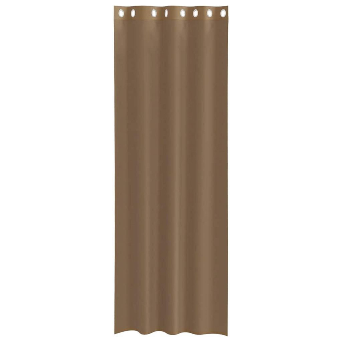 VIDAXL Rideaux en voile avec œillets 2 pcs marron clair