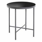 Paris Prix Table d'Appoint Design  Laila  47cm Noir