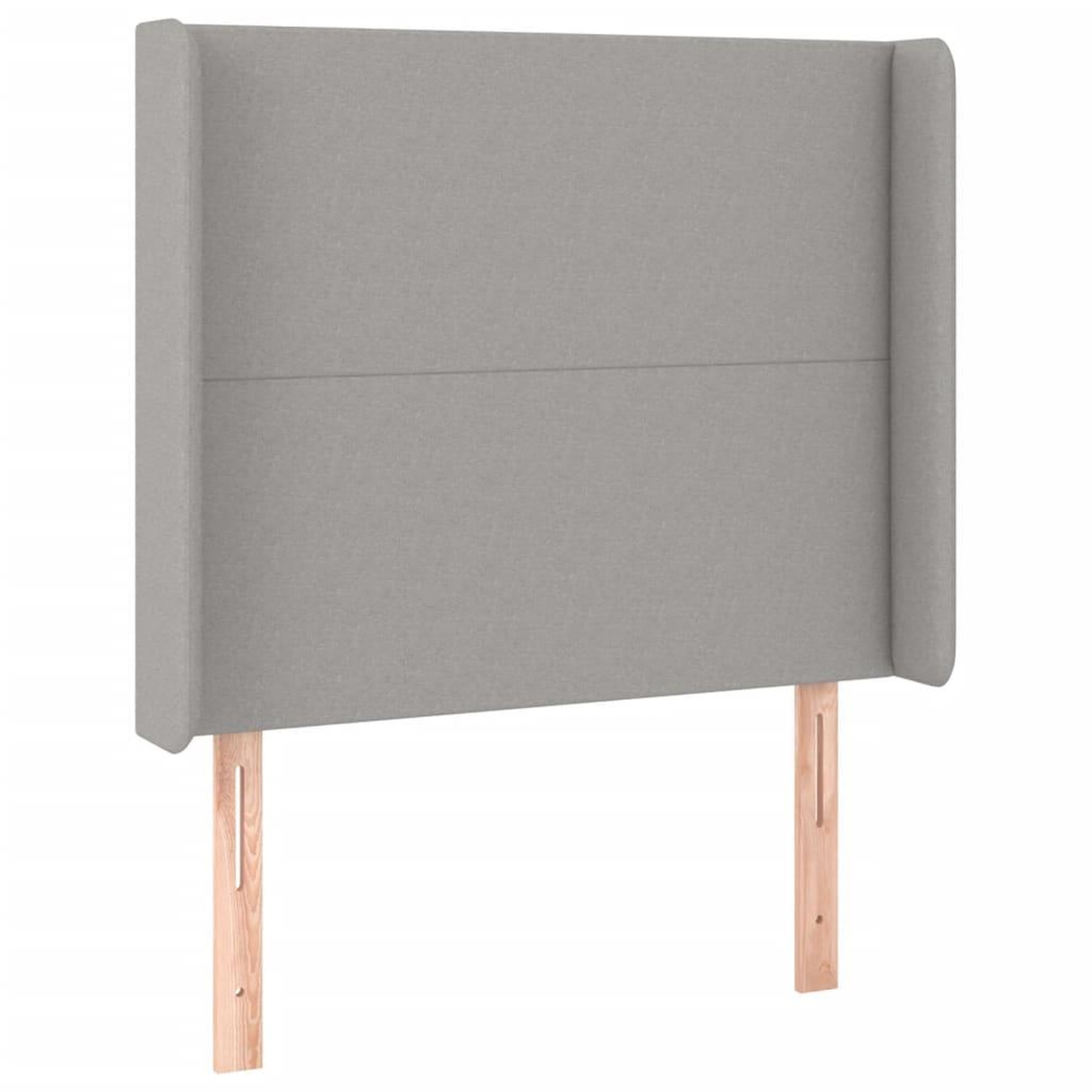 Voir la diapositive 4 : VIDAXL Tete de lit a LED Gris clair 103x16x118/128 cm Tissu