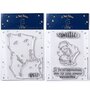 4 Tampons transparents Le Petit Prince Astéroïd et Renard