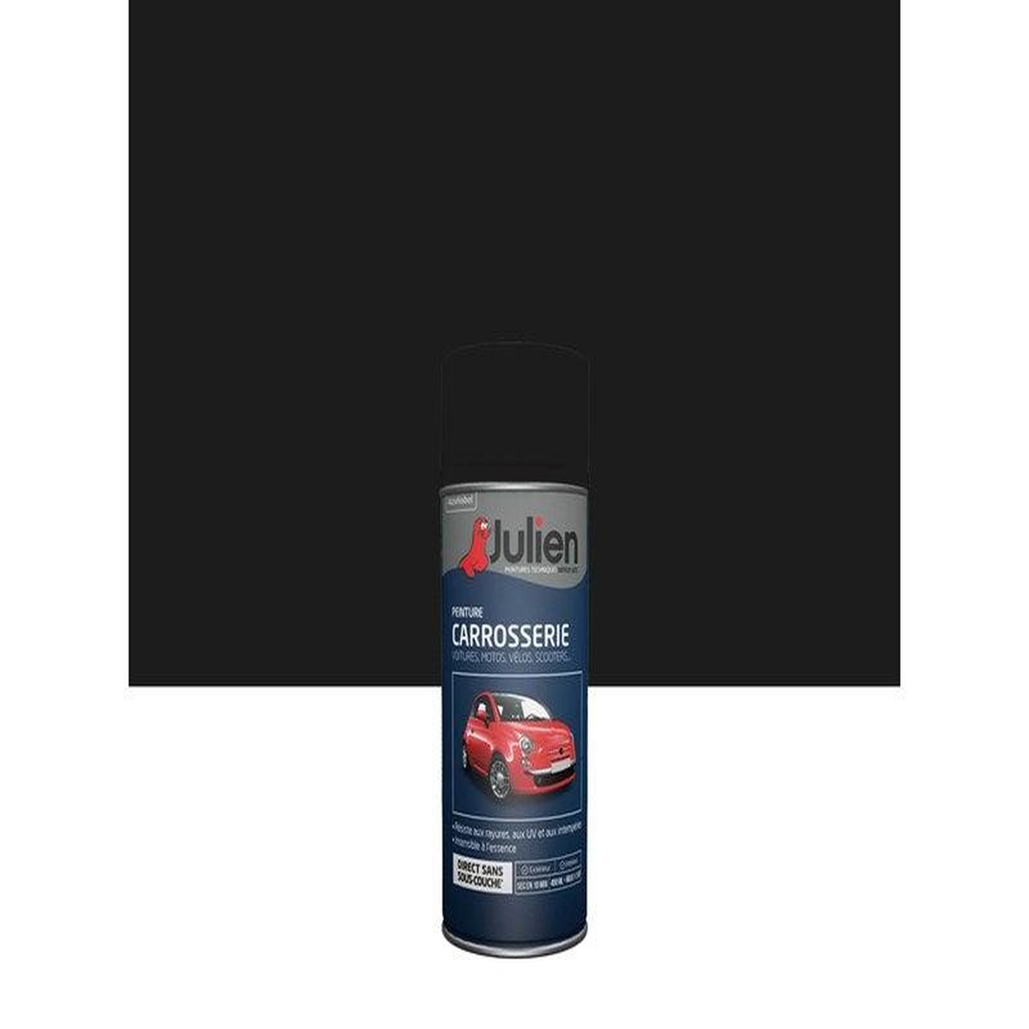 Julien Bombe d'aérosol de peinture à carrosserie, JULIEN, 0.4 L noir