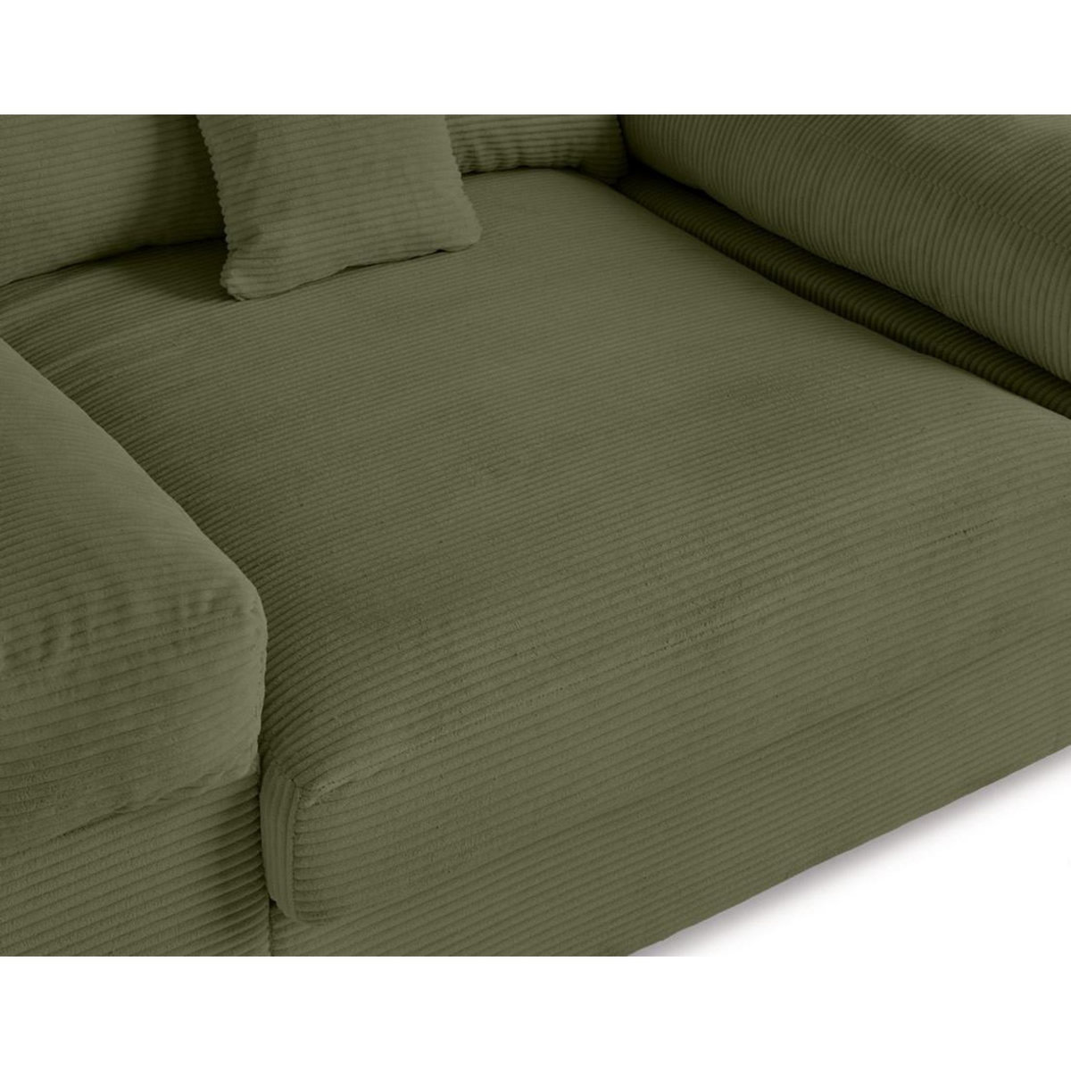 LISA DESIGN Aspen - fauteuil xl - assise profonde - velours côtelé