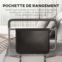 Voir la diapositive 5 : HOMCOM Barre de redressement de lit réglable en hauteur - poignée d'appui pour le lit - barre d'appui de lit - acier PU gris noir