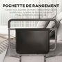 Voir la diapositive 5 : HOMCOM Barre de redressement de lit réglable en hauteur - poignée d'appui pour le lit - barre d'appui de lit - acier PU gris noir