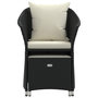 Voir la diapositive 5 : VIDAXL Salon de jardin 2 pcs avec coussins Noir Resine tressee
