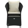 Voir la diapositive 5 : VIDAXL Salon de jardin 2 pcs avec coussins Noir Resine tressee