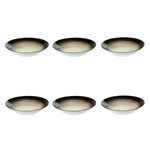 SECRET DE GOURMET Lot de 6 Coupelles  Jem  20cm Noir & Argent