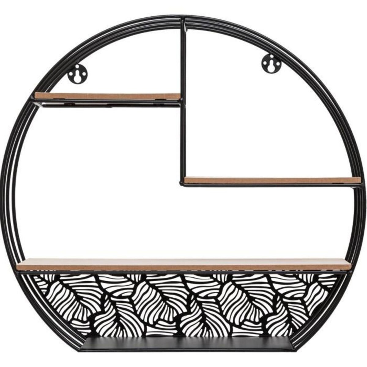 ATMOSPHERA Étagère Murale 4 Niveaux  Palmer  39cm Noir