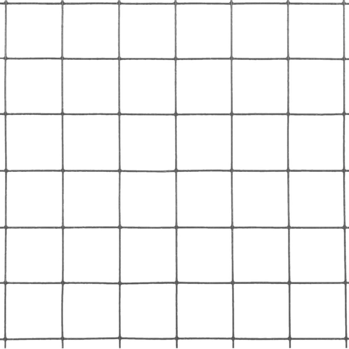 VIDAXL Grillage acier avec revetement en PVC 25x0,5 m gris