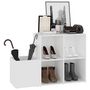 Voir la diapositive 4 : VIDAXL Armoire a chaussures d'entree blanc bois d'ingenierie