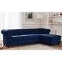 Voir la diapositive 1 : LISA DESIGN William - canapé chesterfield d'angle droit - 4 places - en velours