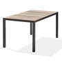 Voir la diapositive 1 : Paris Prix Table de Jardin Imitation Bois  Boston  150cm Gris Anthracite