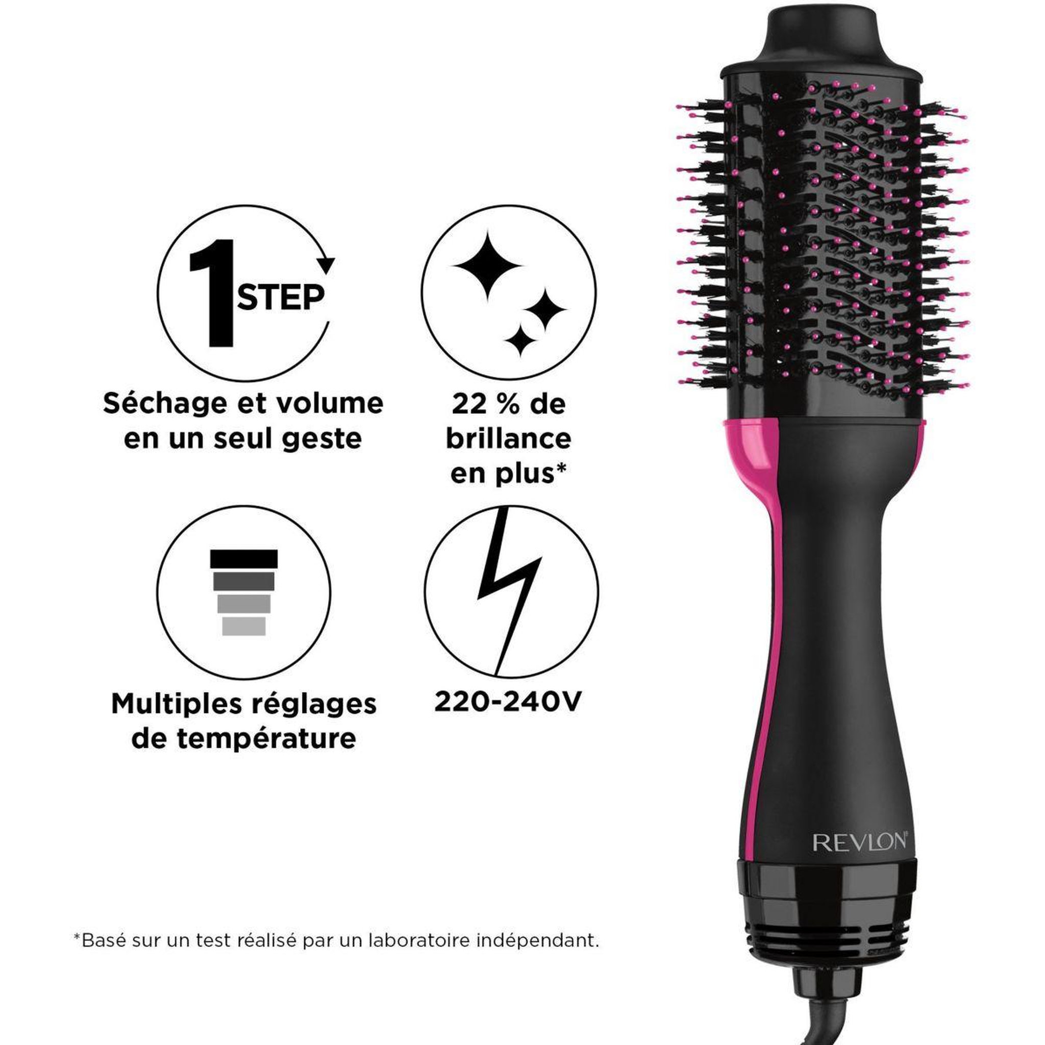 Voir la diapositive 3 : Revlon Brosse soufflante et volumisante rvdr5222e
