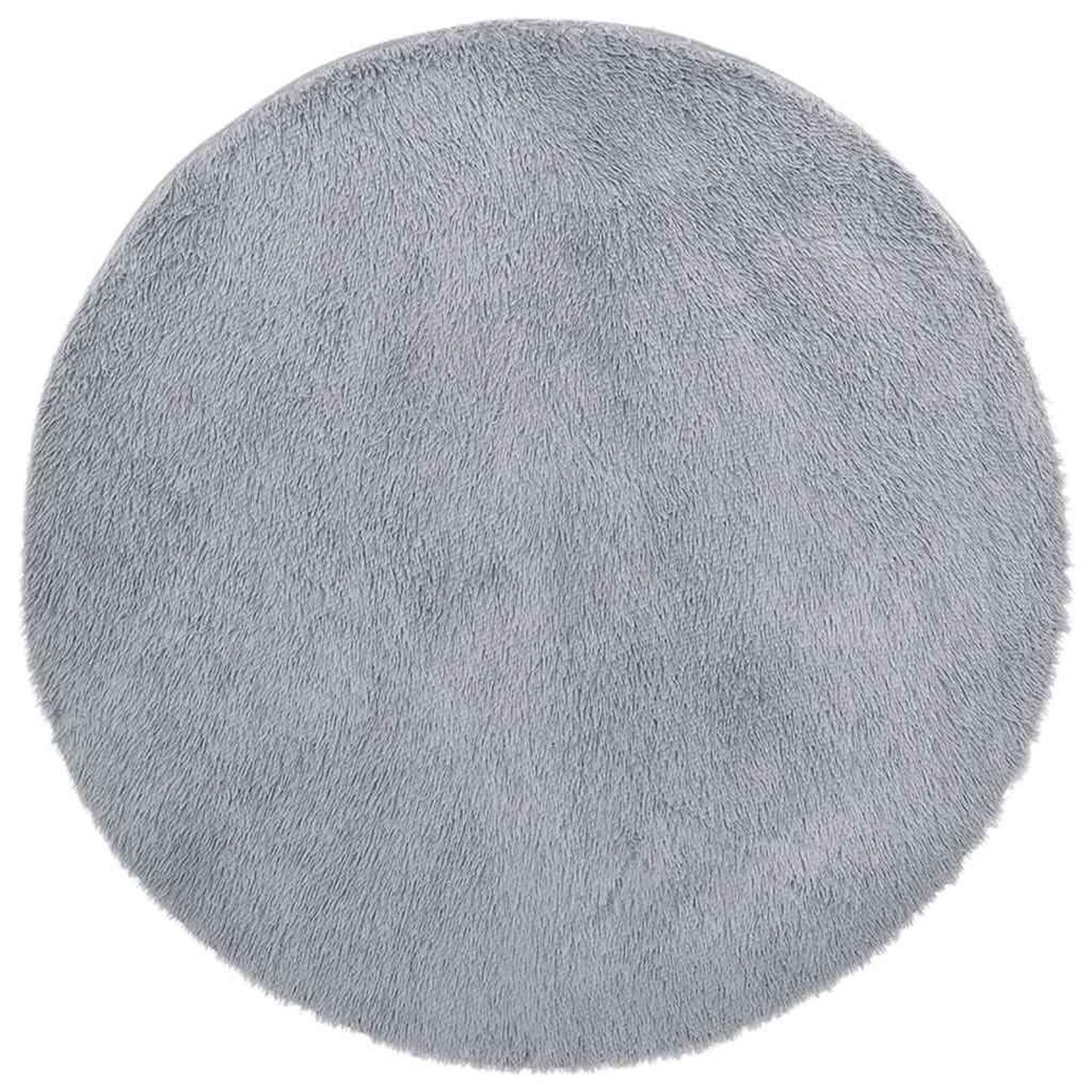 Voir la diapositive 2 : VIDAXL Tapis Shaggy a poils longs NAVARRA gris argente 100x100 cm
