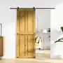 Voir la diapositive 1 : VIDAXL Porte de grange CORONA 80x210 cm bois massif de pin