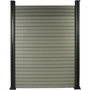 Voir la diapositive 1 : Habitat et Jardin Kit Clôture 1.6 x 1.2m composite - Kit de fixation offert - Gris