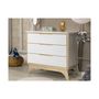 Voir la diapositive 5 : Ensemble lit bébé 70 x 140 cm évolutif + commode PRATIC
