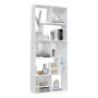 Voir la diapositive 4 : VIDAXL Bibliotheque Blanc brillant 67x24x161 cm Bois d'ingenierie