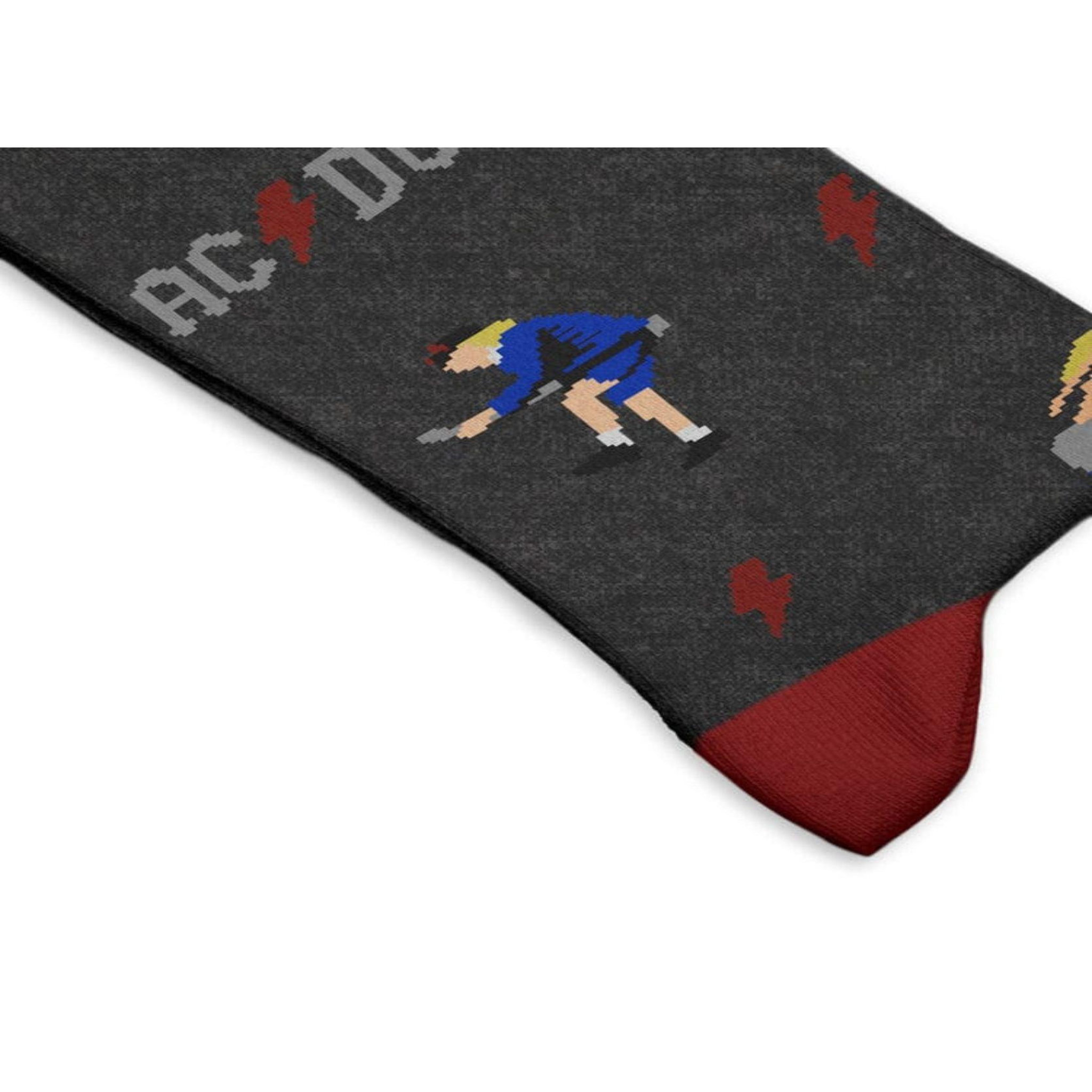 Voir la diapositive 3 : SOCK AFFAIRS Chaussettes ac/dc, angus young