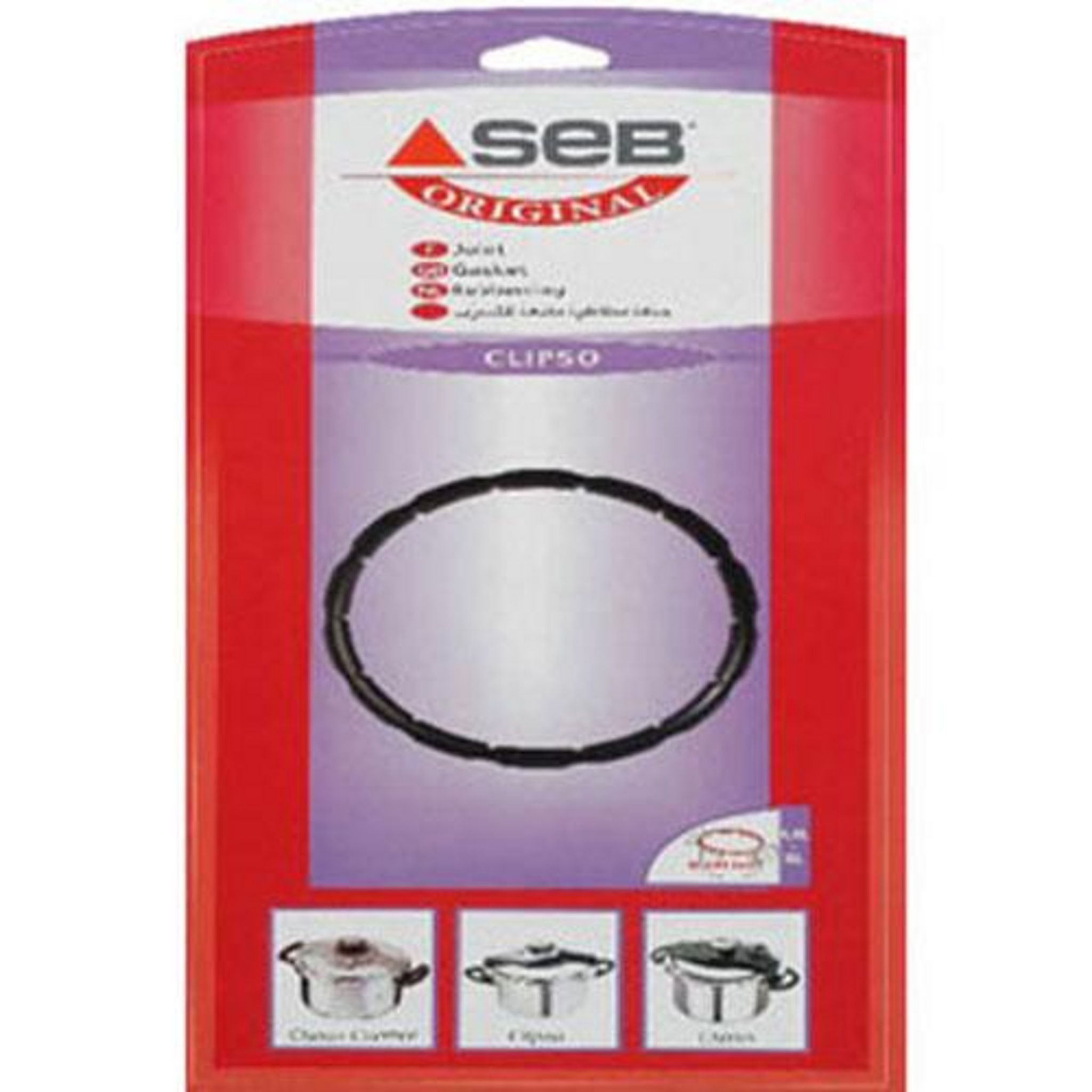 SEB Joint pour autocuiseur inox clipso 4,5l-6l l diamètre 220mm - 792350