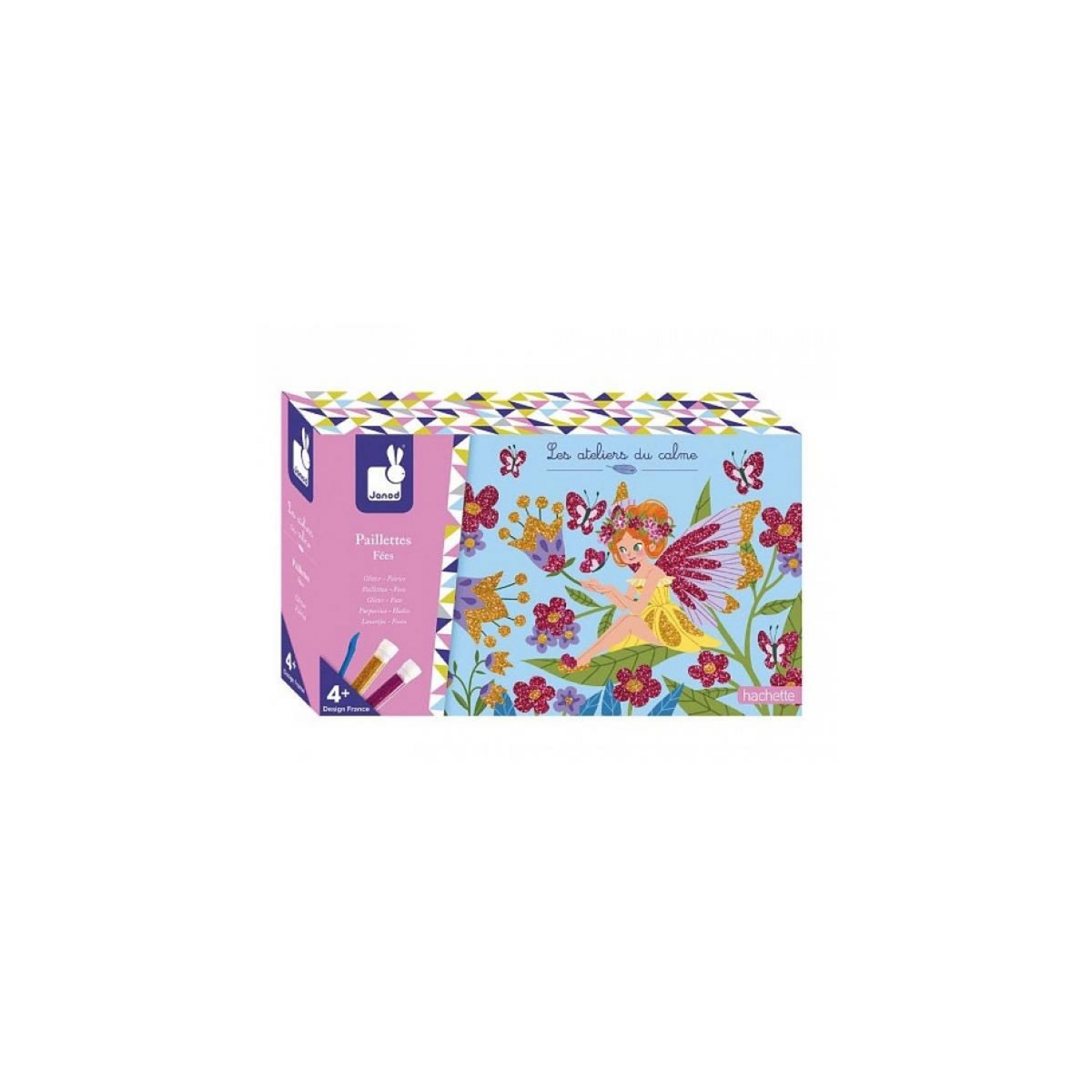 Juratoys-Janod Paillettes Fees cartes a pailleter janod