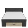 Voir la diapositive 3 : Lit 140 x190 cm avec tête de lit et rangements ILIAN