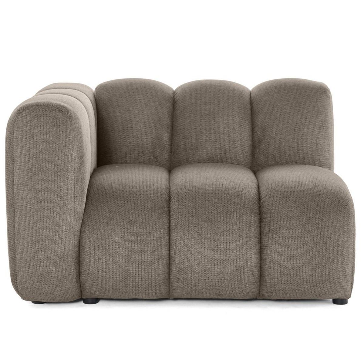 LISA DESIGN Debbie - module d'assise gauche en tissu texturé