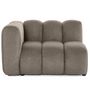 Voir la diapositive 4 : LISA DESIGN Debbie - module d'assise gauche en tissu texturé