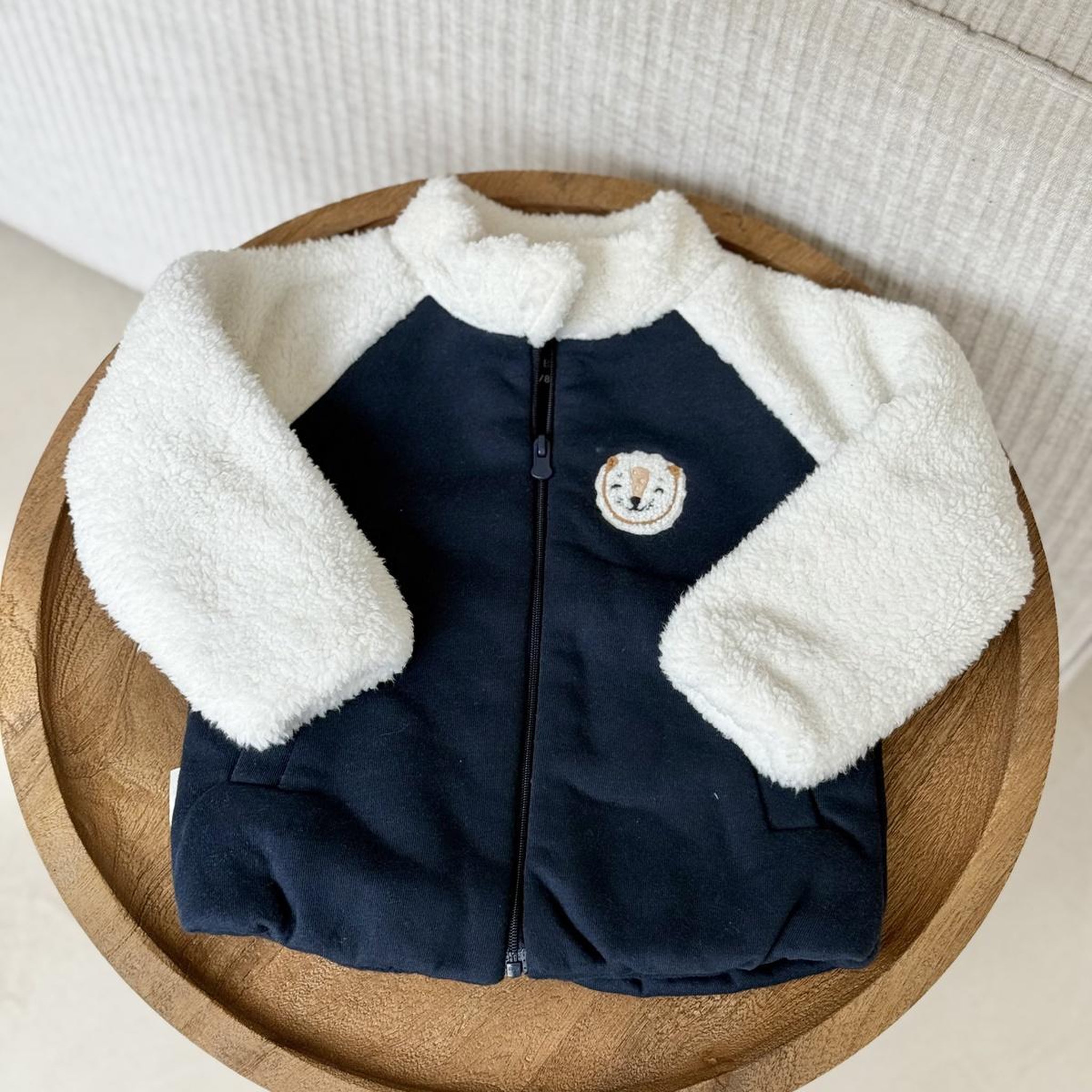 Voir la diapositive 4 : Petit Béguin Veste enfant intérieur polaire charly