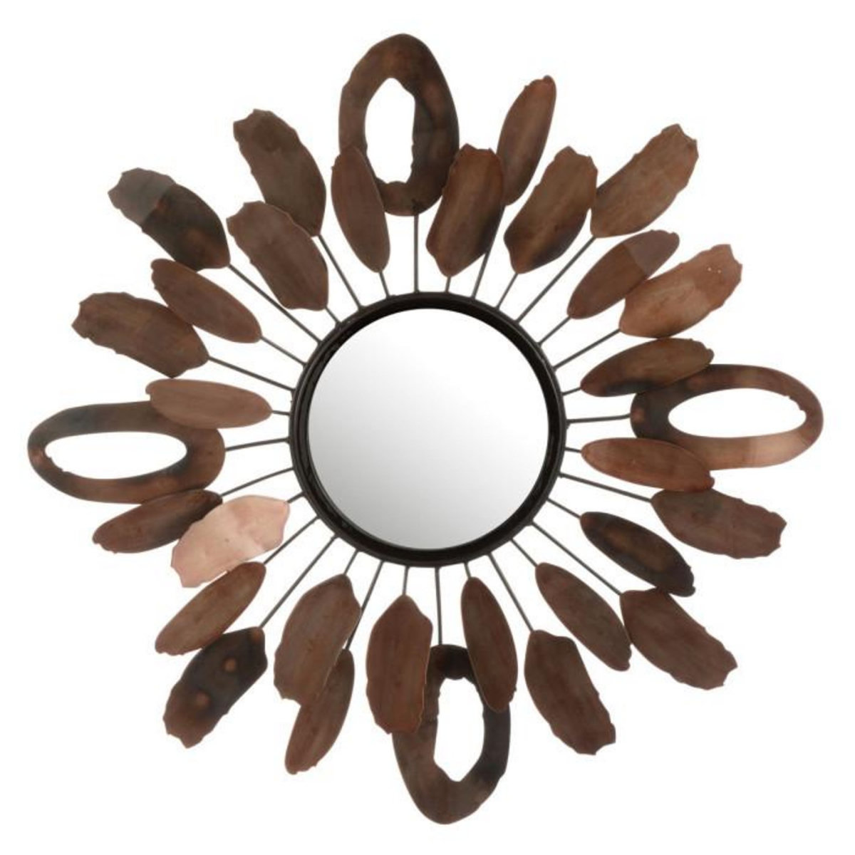 Paris Prix Miroir Mural Design  Morceaux  61cm Marron