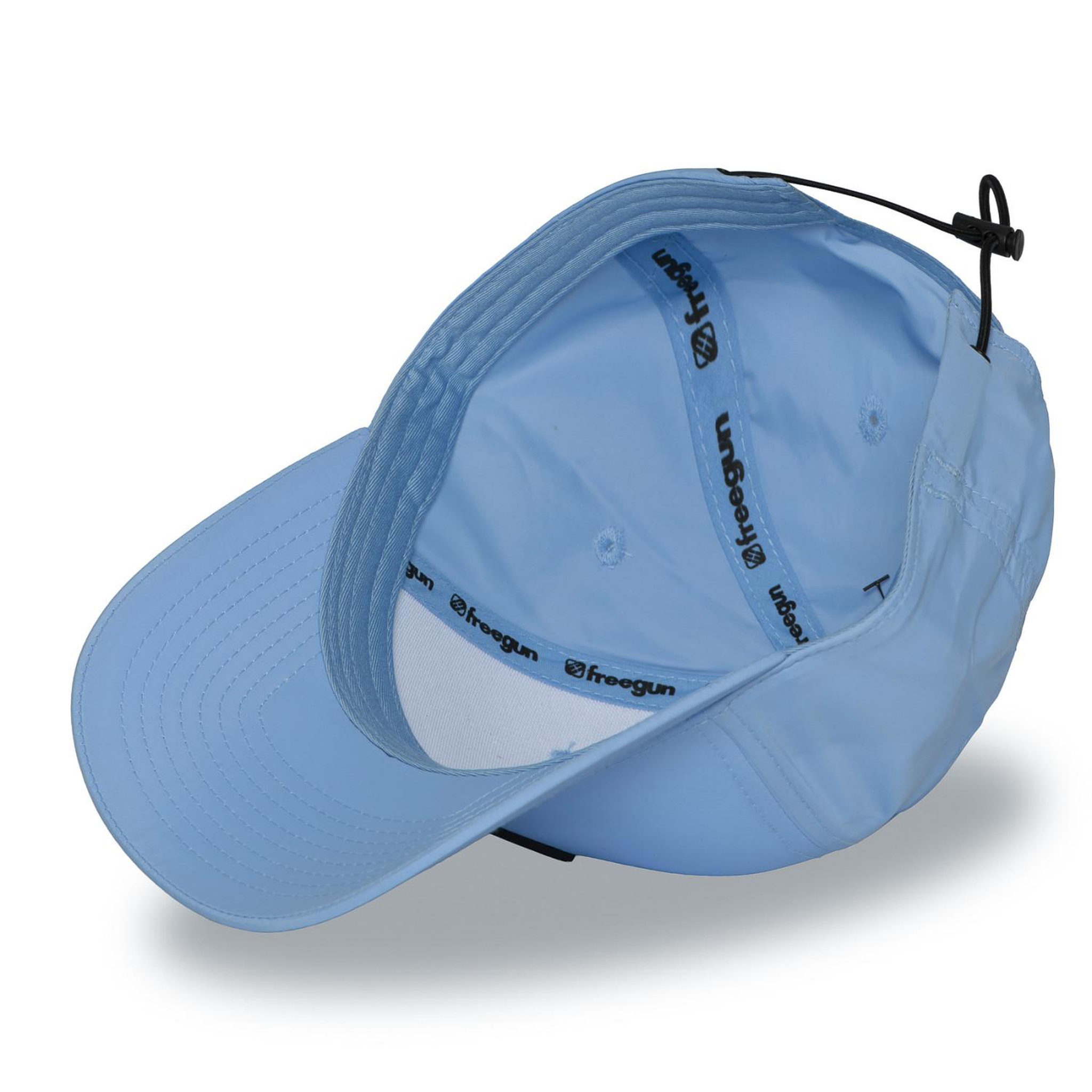 Voir la diapositive 6 : FREEGUN Casquette baseball avec écusson rond PU et réglage par cordon FRGN