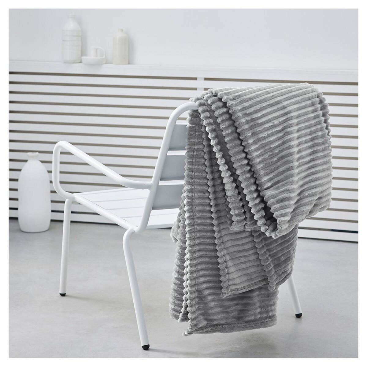 TODAY Plaid côtelé uni 