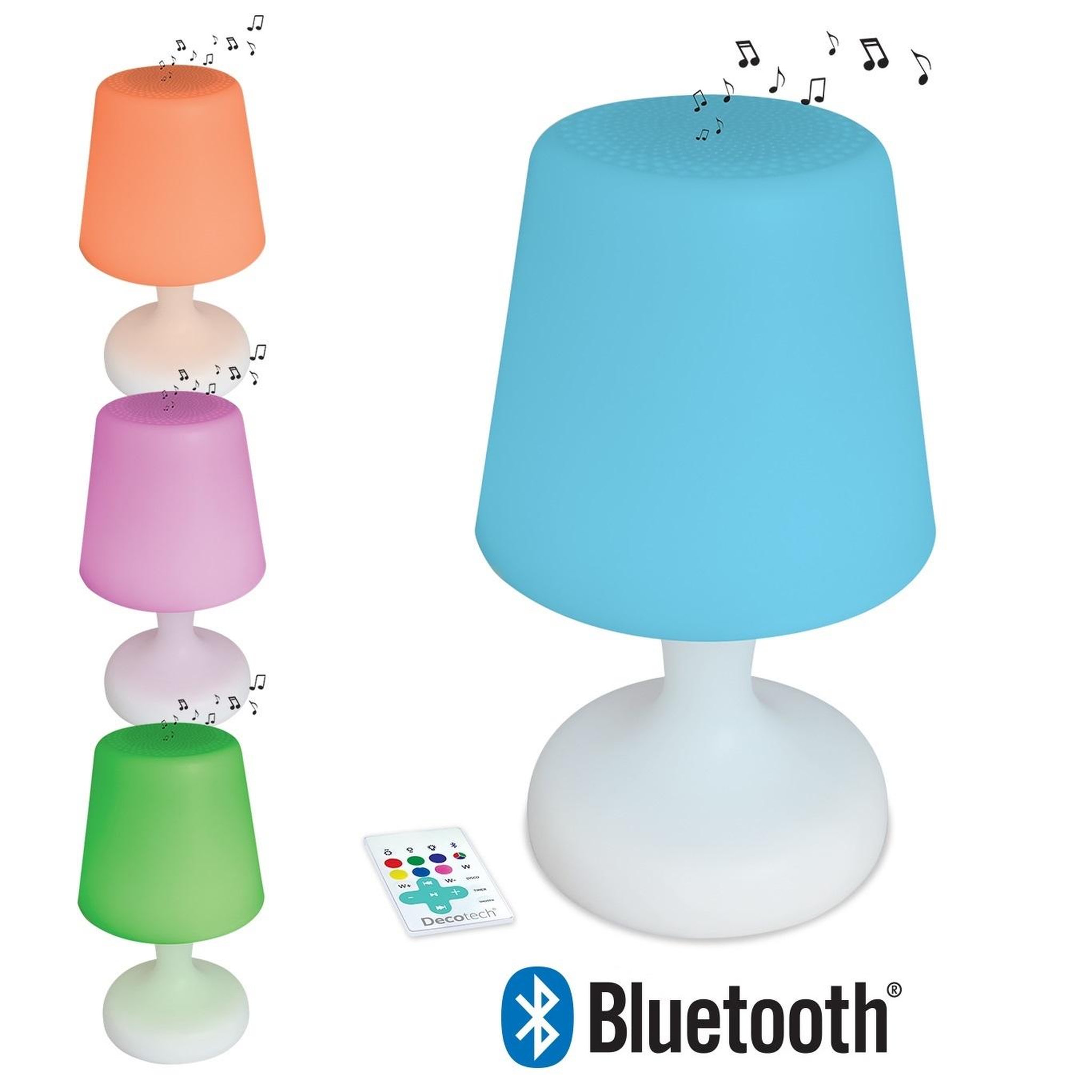 Lexibook Lampe de table bluetooth multicouleurs waterproof