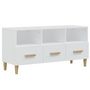 Voir la diapositive 2 : VIDAXL Meuble TV Blanc brillant 102x36x50 cm Bois d'ingenierie