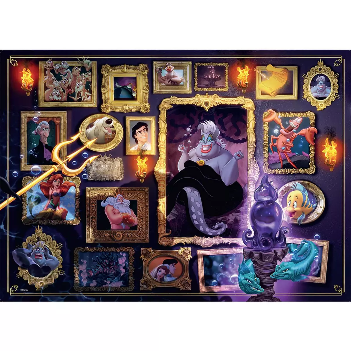 RAVENSBURGER Puzzle 1000 pièces : Ursula (Collection Disney Villainous)