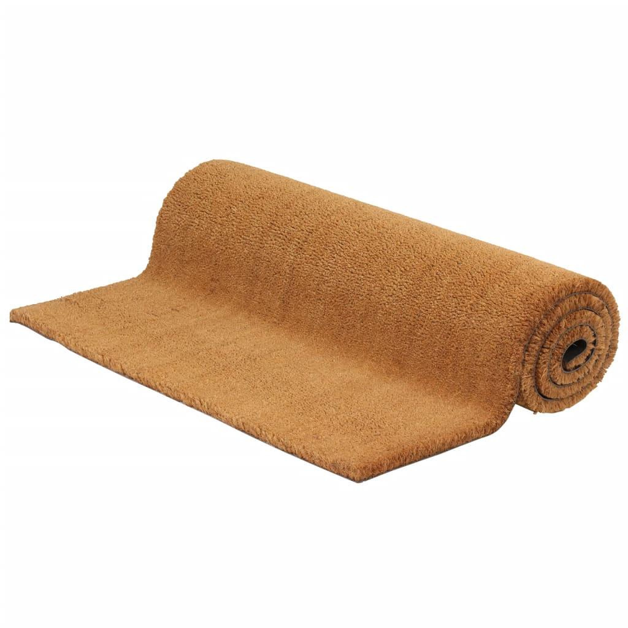 VIDAXL Tapis de porte naturel 100x200 cm fibre de coco touffete