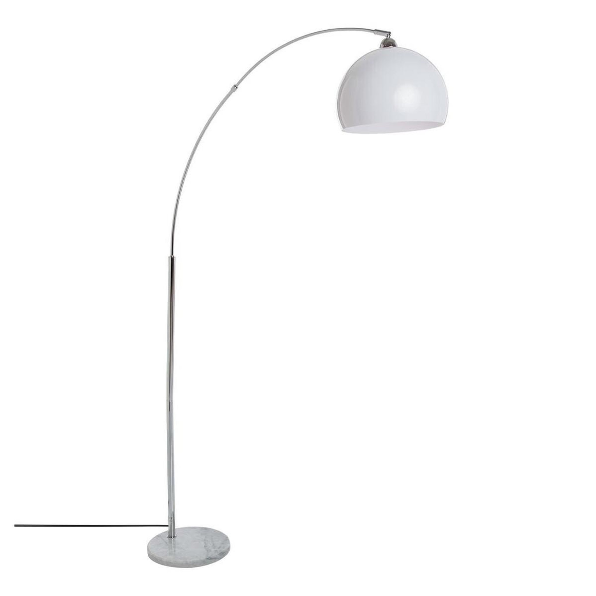 Voir la diapositive 1 : ATMOSPHERA Lampadaire métal design  boule  185cm blanc