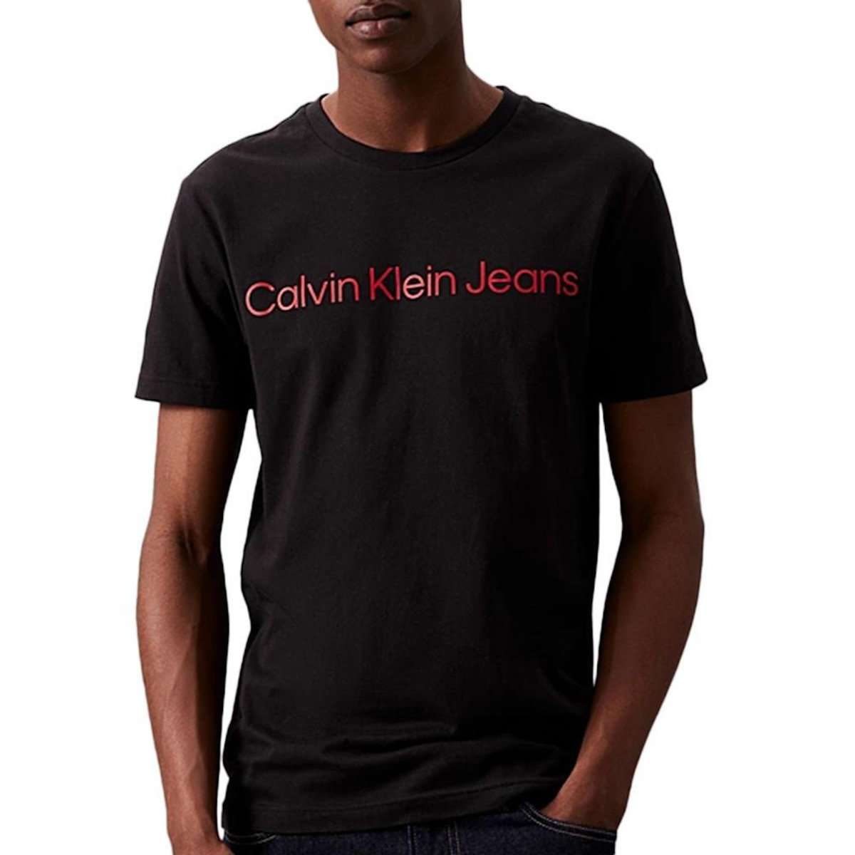 CALVIN KLEIN JEANS T Shirt /Rouge Homme Calvin Klein JeansCore Institutional