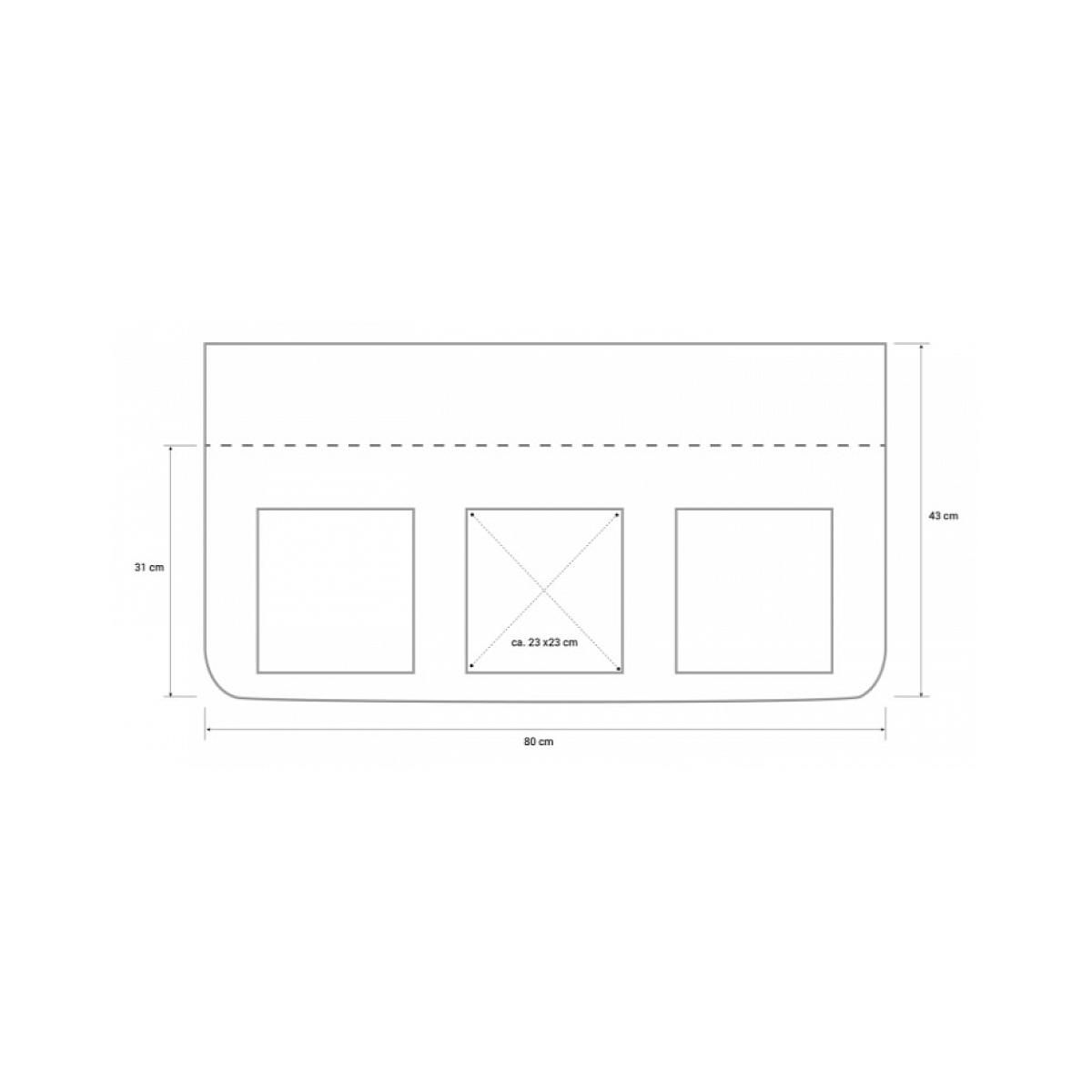 HomeStyle4U Sac en tissu multicolore pour lit enfant superposé